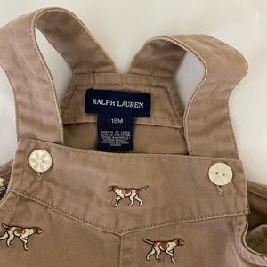 Ralph Lauren hunting dog dress. Embroidered